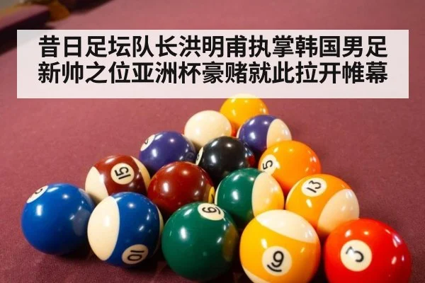 昔日足坛队长洪明甫执掌韩国男足新帅之位亚洲杯豪赌就此拉开帷幕